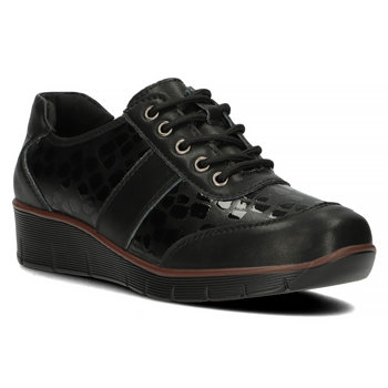 Leather shoes Filippo DP028/22 BK CR black