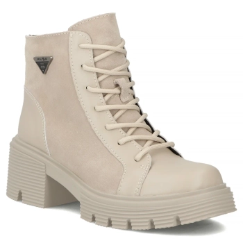Leather ankle boots Filippo DBT6495/25 BE beige