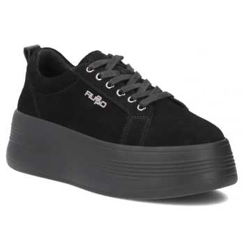 Leather sneakers Filippo DP8114/26 BK black