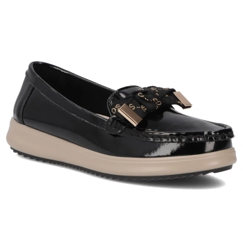 Leather loafers Filippo DP6457/25 BK black