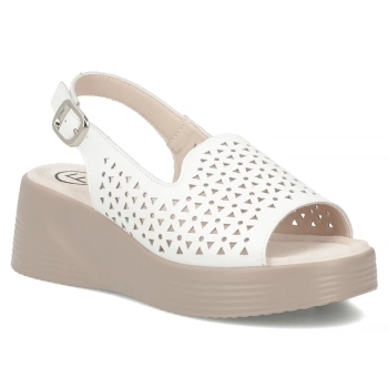 Leather sandals Filippo DS7583/26 WH white