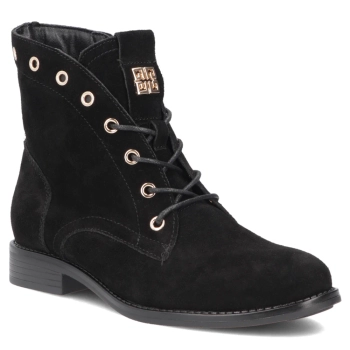 Leather ankle boots Filippo DBT8227/26 BK black