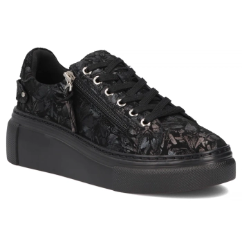 Leather sneakers Filippo DP7653/26 BK FL black