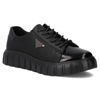 Leather sneakers Filippo DP4138/25 BK black