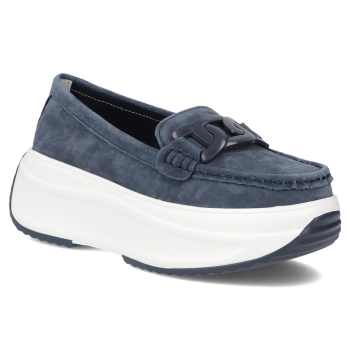 Leather shoes Filippo DP6132/25 NV navy blue