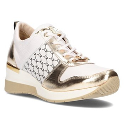 Leather sneakers Filippo 062 white gold