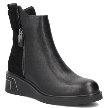 Leather ankle boots Filippo DBT8040/26 BK black