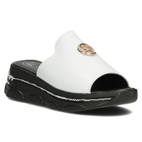 Leather flip-flops Filippo DK3872/25 WH white