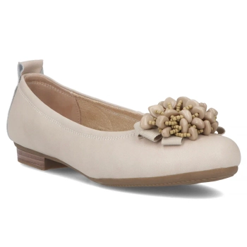 Leather ballerinas Filippo DP6782/25 BE beige