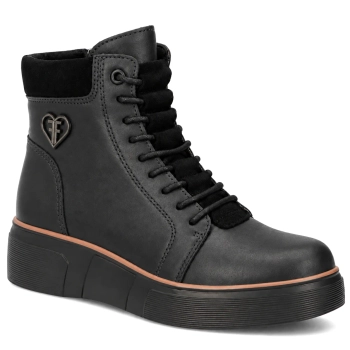 Leather ankle boots Filippo DBT7128/26 BK black