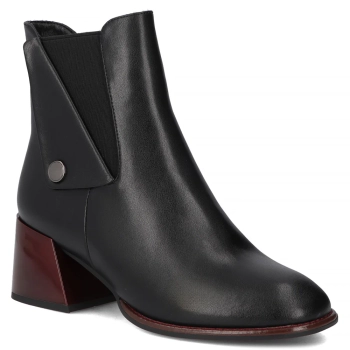 Leather ankle boots Filippo DBT7472/25 BK black