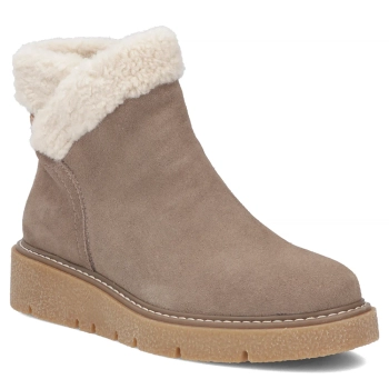 Leather ankle boots Filippo DBT7934/26 TP taupe