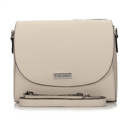 Handbag Toscanio Leather Messenger Bag A179 cream