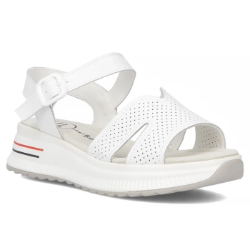 Leather sandals Filippo DS7021/25 WH white