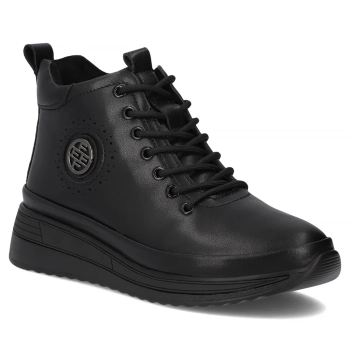 Leather ankle boots Filippo DBT4215/26 BK BK black