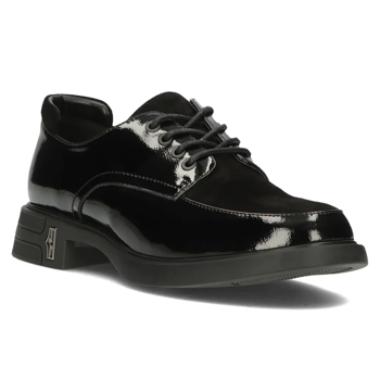 Leather shoes Filippo DP6007/23 BK black