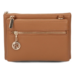 Red shoulderbag gold accent