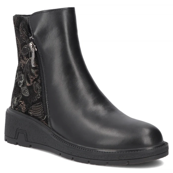 Leather ankle boots Filippo DBT8058/26 BK MLT black