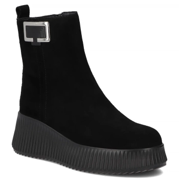 Leather ankle boots Filippo DBT6392/25 BK black