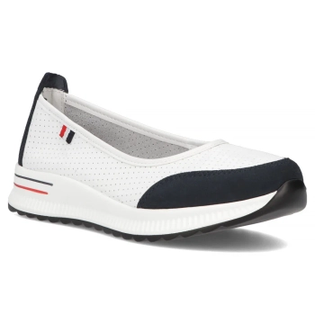 Leather shoes Filippo DP6134/25 WH NV white-navy