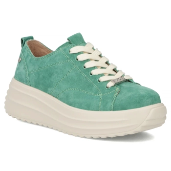 Leather sneakers Filippo DP6795/26 GE green