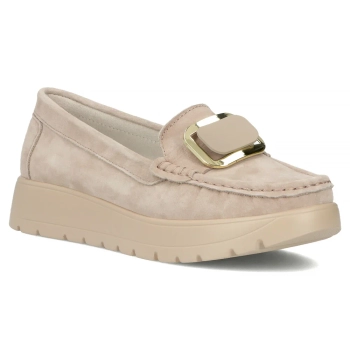 Leather loafers Filippo DP7056/25 BE beige
