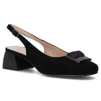 Leather pumps Filippo DP6945/25 BK SU black