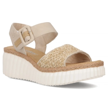 Sandals Rieker 69176-62 beige