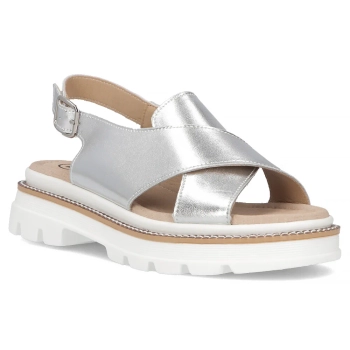 Leather sandals Filippo DS7047/25 SI silver