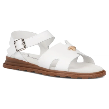 Leather sandals Filippo DS7031/25 WH white