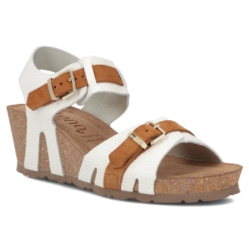 Leather sandals Yokono CADIZ-254 OPAK/SERR HISE white