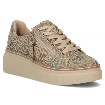 Leather sneakers Filippo DP7653/26 BE MLT beige