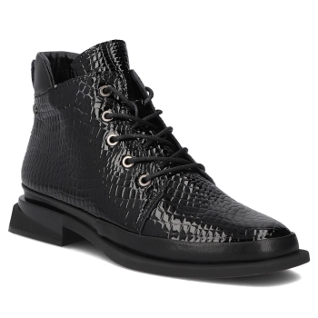 Leather ankle boots Filippo DBT7140/25 BK black