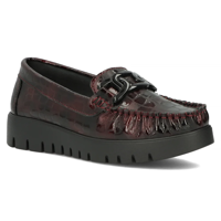 Leather loafers Filippo DP3334/24 BG burgundy
