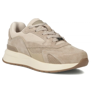 Leather sneakers Filippo DP7728/26 BE beige