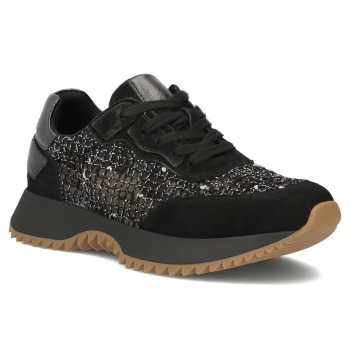 Leather sneakers Filippo DP7707/26 BK black