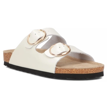 Leather flip-flops Filippo DK7061/25 WH white