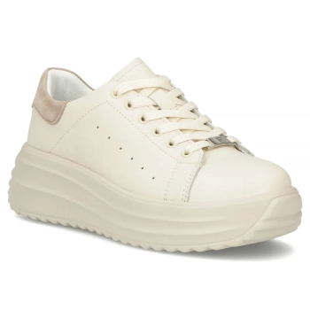 Leather sneakers Filippo DP6739/26 BE beige