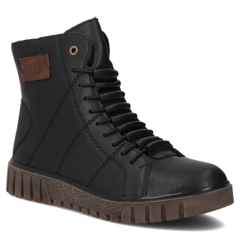 Ankle Boots Rieker leather Y3421-00 Black