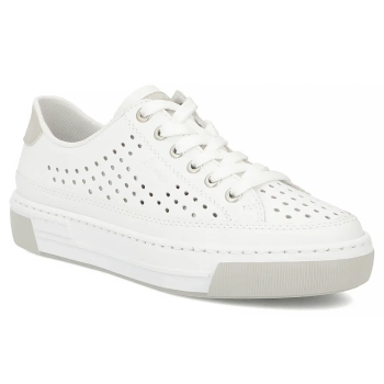 Leather sneakers Rieker L8849-80 white
