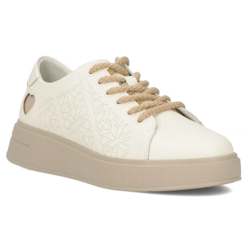 Leather sneakers  Filippo DP6701/26 BE beige