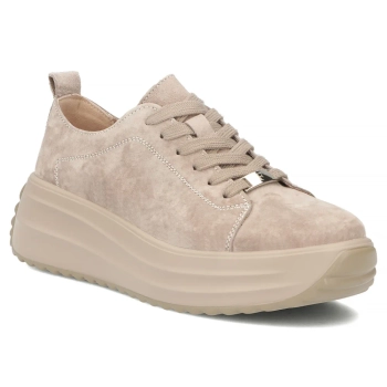 Leather sneakers Filippo DP8339/26 BE beige
