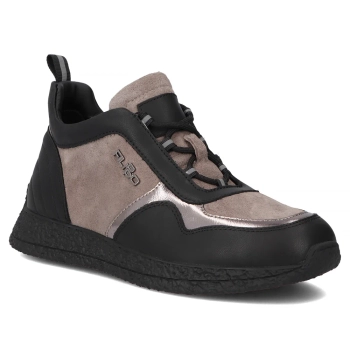 Leather sneakers Filippo DP7406/25 TP BK black