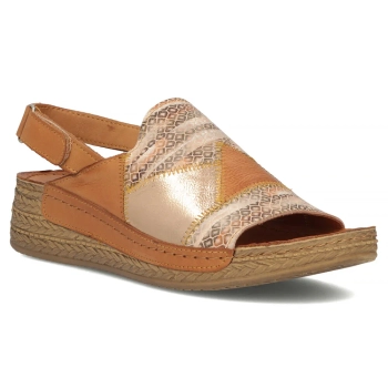 Leather sandals Maciejka L7067-29/00-1 red