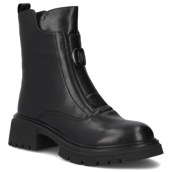 Leather ankle boots Filippo DBT7465/25 BK black