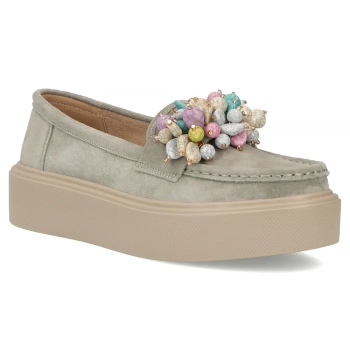 Leather loafers Filippo DP6765/26 KH khaki