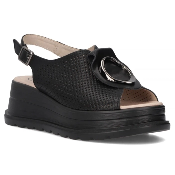 Leather sandals Filippo DS6756/25 BK black