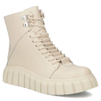 Leather ankle boots DBT6312/25 BE beige