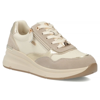 Leather sneakers Filippo DP7767/26 BE beige