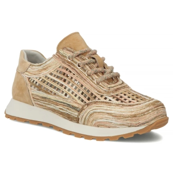 Leather sneakers Filippo DP7720/26 BE beige